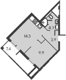 2-комн., 32.4 м²
