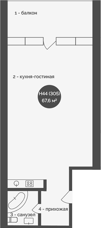 Своб. план., 67.6 м²