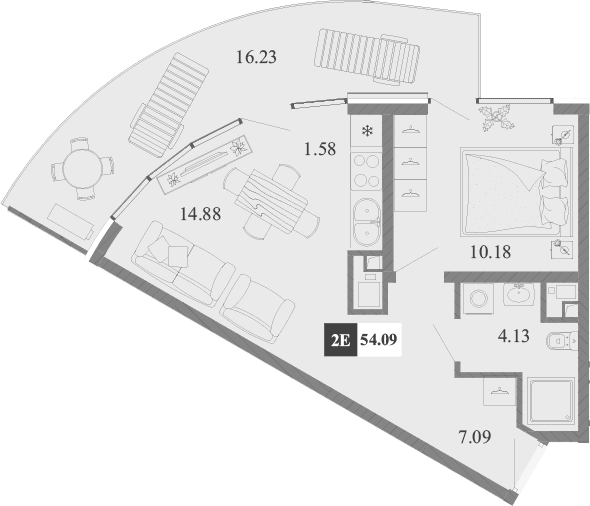2-комн., 37.86 м²