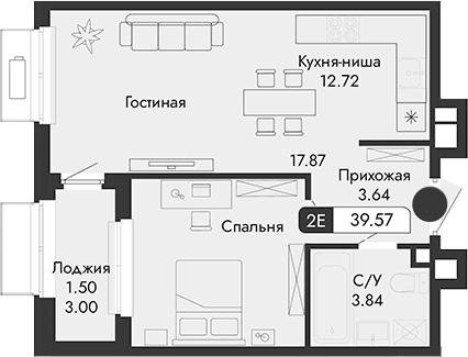 Своб. план., 38.07 м²