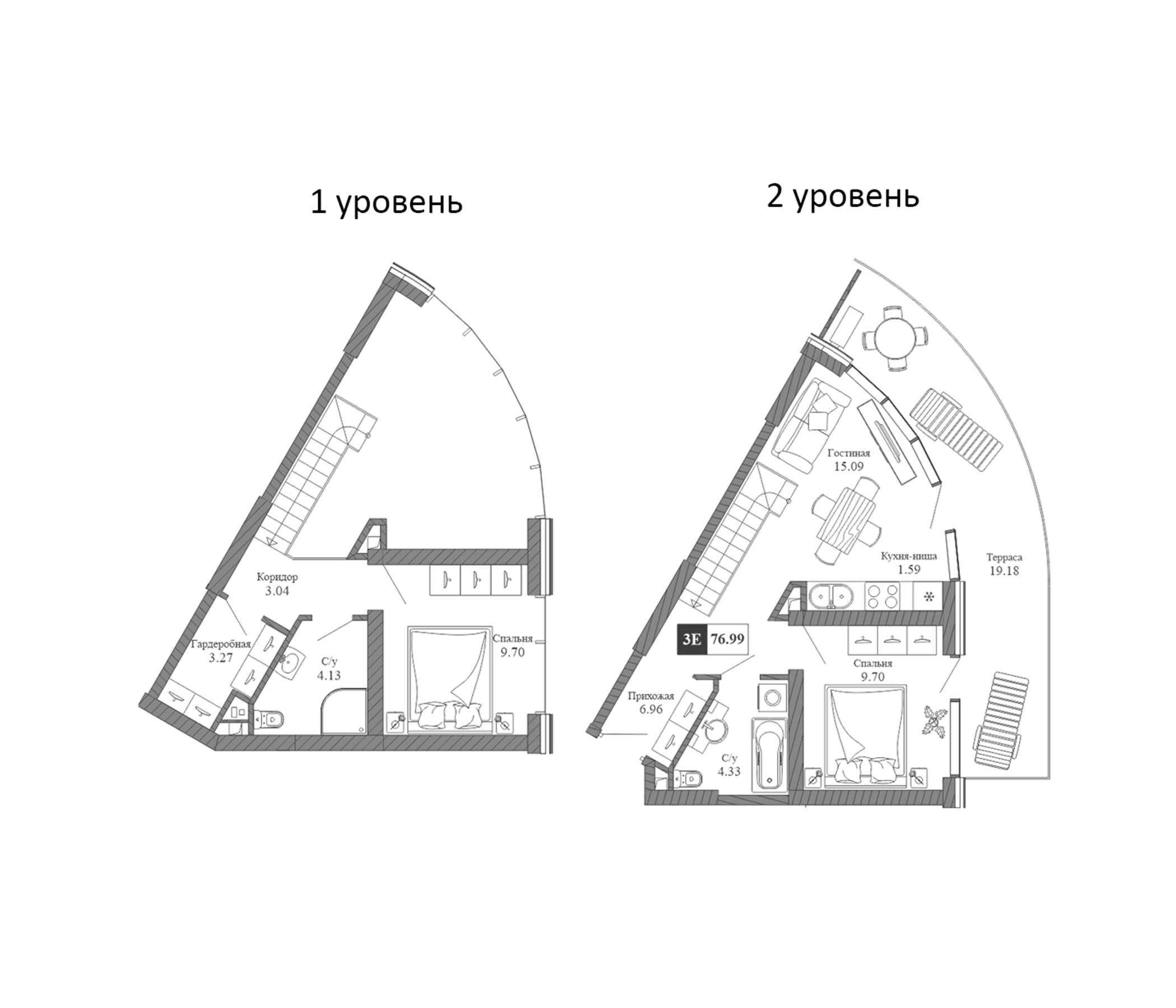 3-комн., 57.81 м²