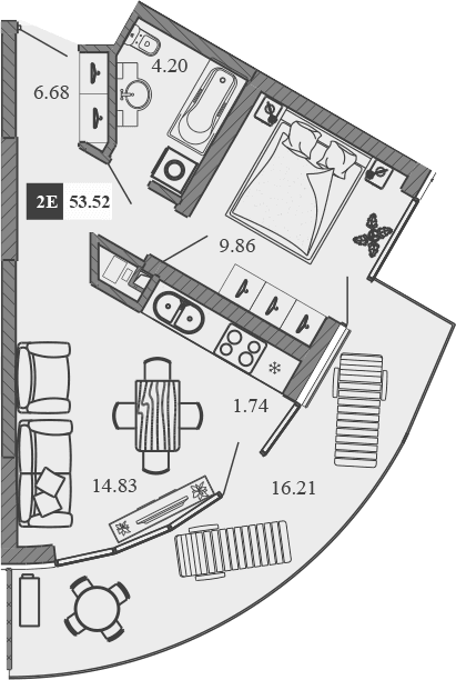 2-комн., 37.31 м²