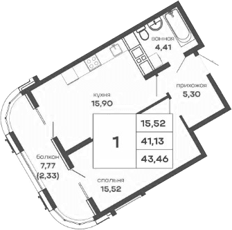 1-к. квартиры