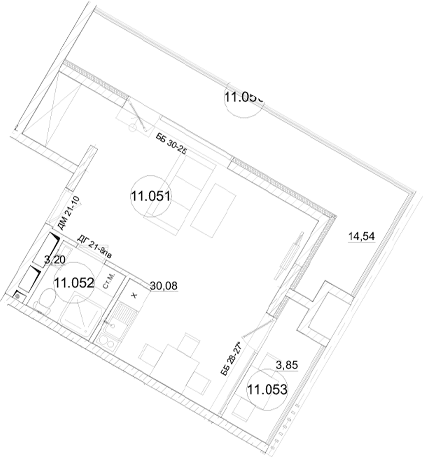 Студия, 41.16 м²
