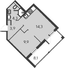 2-комн., 32.4 м²