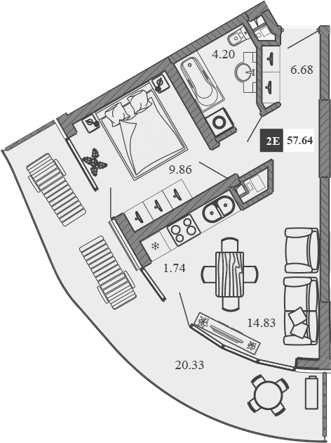 2-комн., 37.31 м²