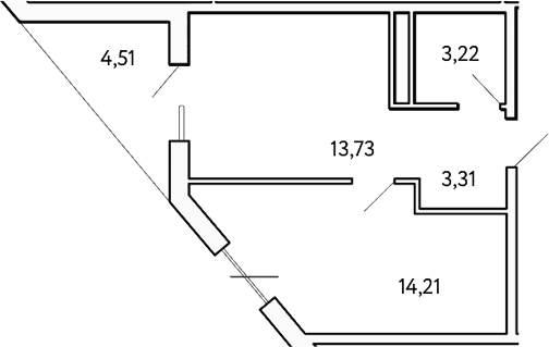 1-комн., 34.47 м²