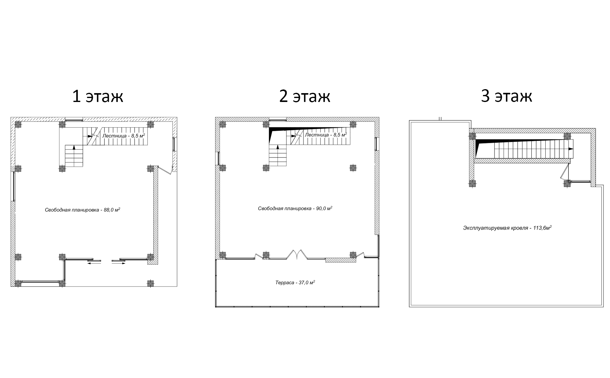Коттеджи, 331 м²