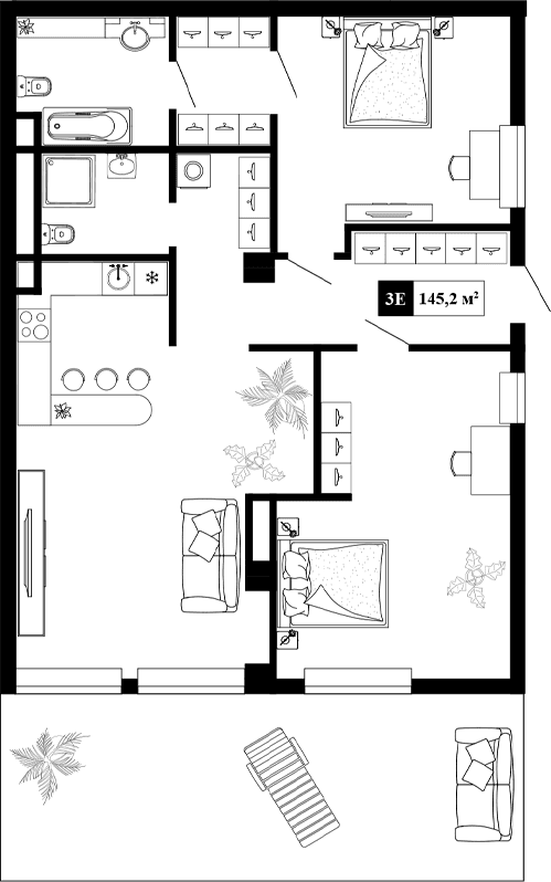 Своб. план., 145.2 м²