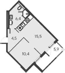 2-комн., 36.8 м²