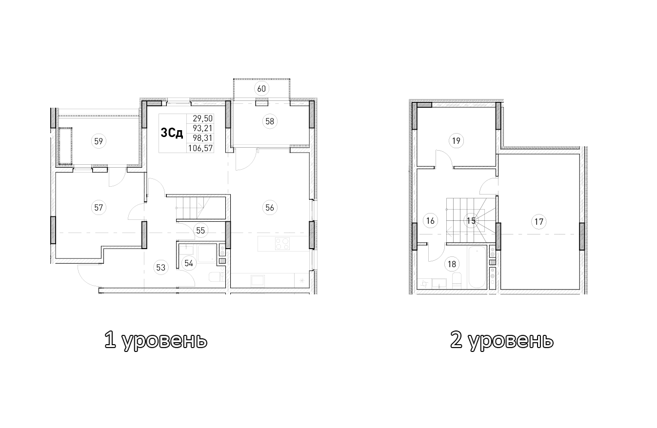 2-комн., 93.21 м²