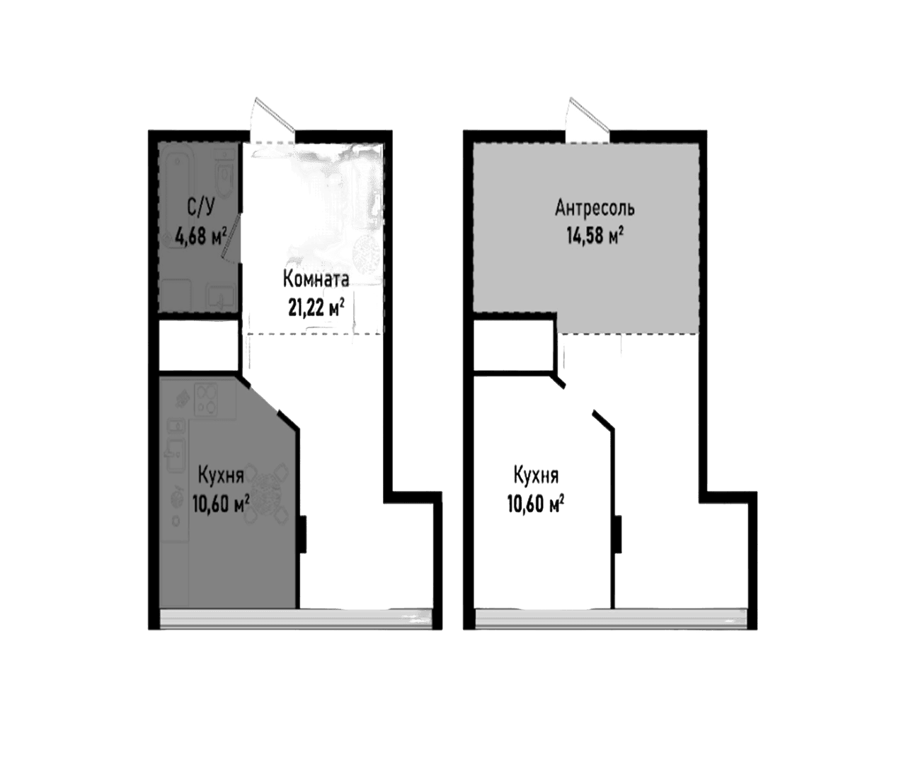 2-комн., 51.08 м²