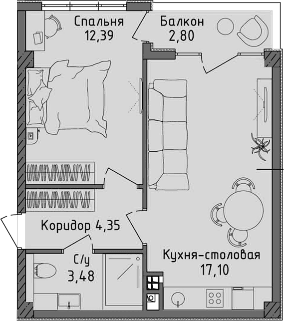 2-к. квартиры