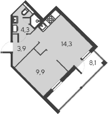 2-комн., 32.4 м²