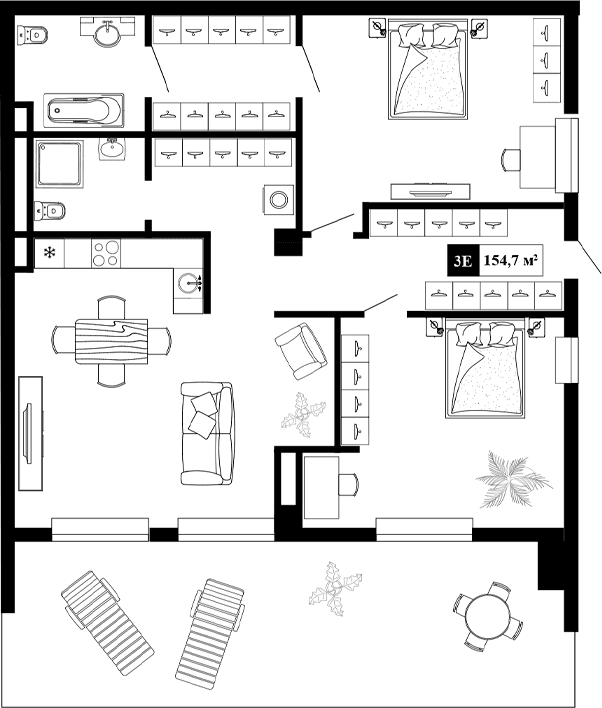 Своб. план., 154.7 м²