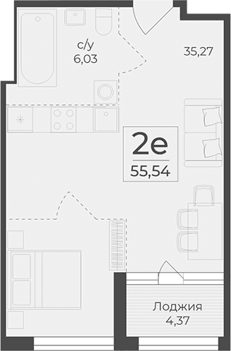 Своб. план., 51.17 м²