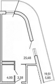 Студия, 33.16 м²