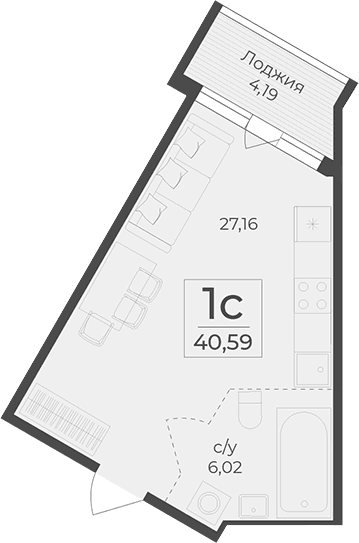 Своб. план., 36.4 м²