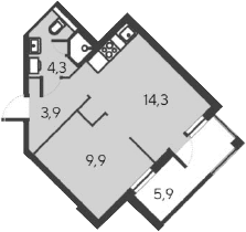 2-комн., 32.4 м²