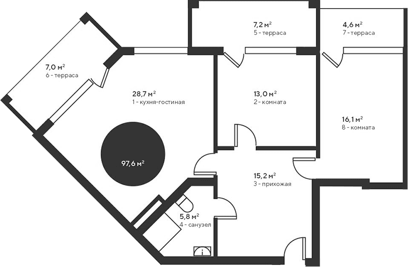 3-комн., 78.8 м²