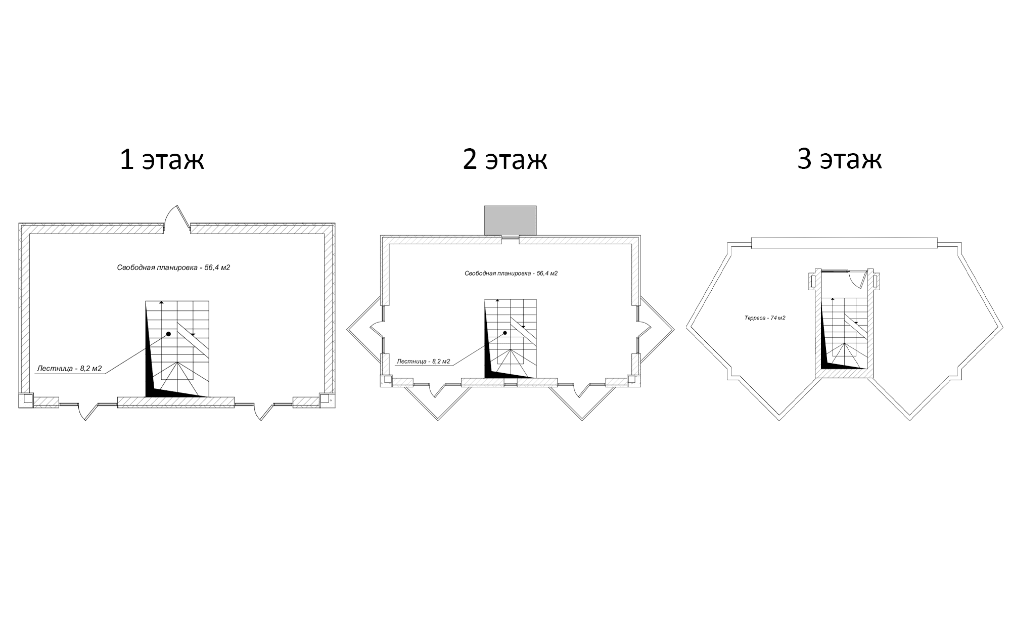 Коттеджи, 171.3 м²