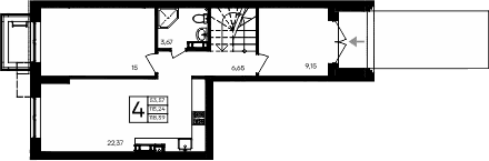 4-комн., 115.24 м²