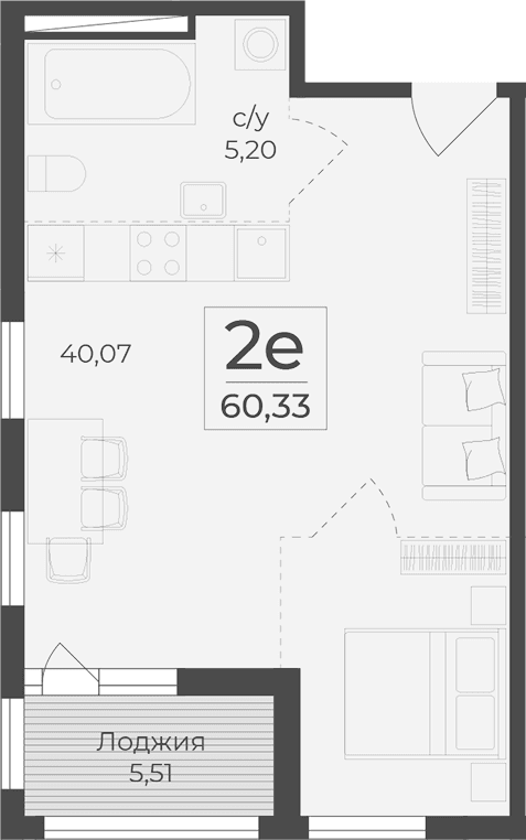 Своб. план., 54.82 м²