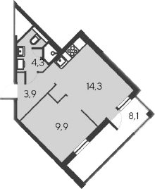 2-комн., 32.4 м²