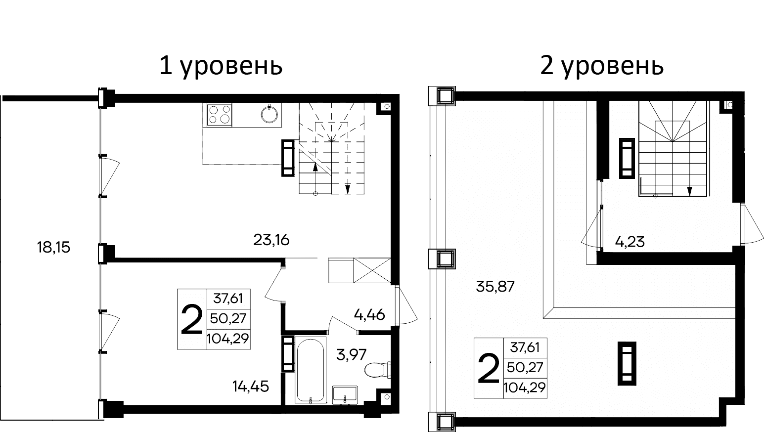 2-комн., 50.27 м²