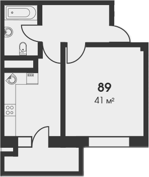 Своб. план., 41 м²