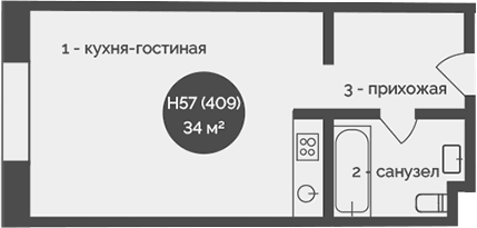 Своб. план., 34 м²