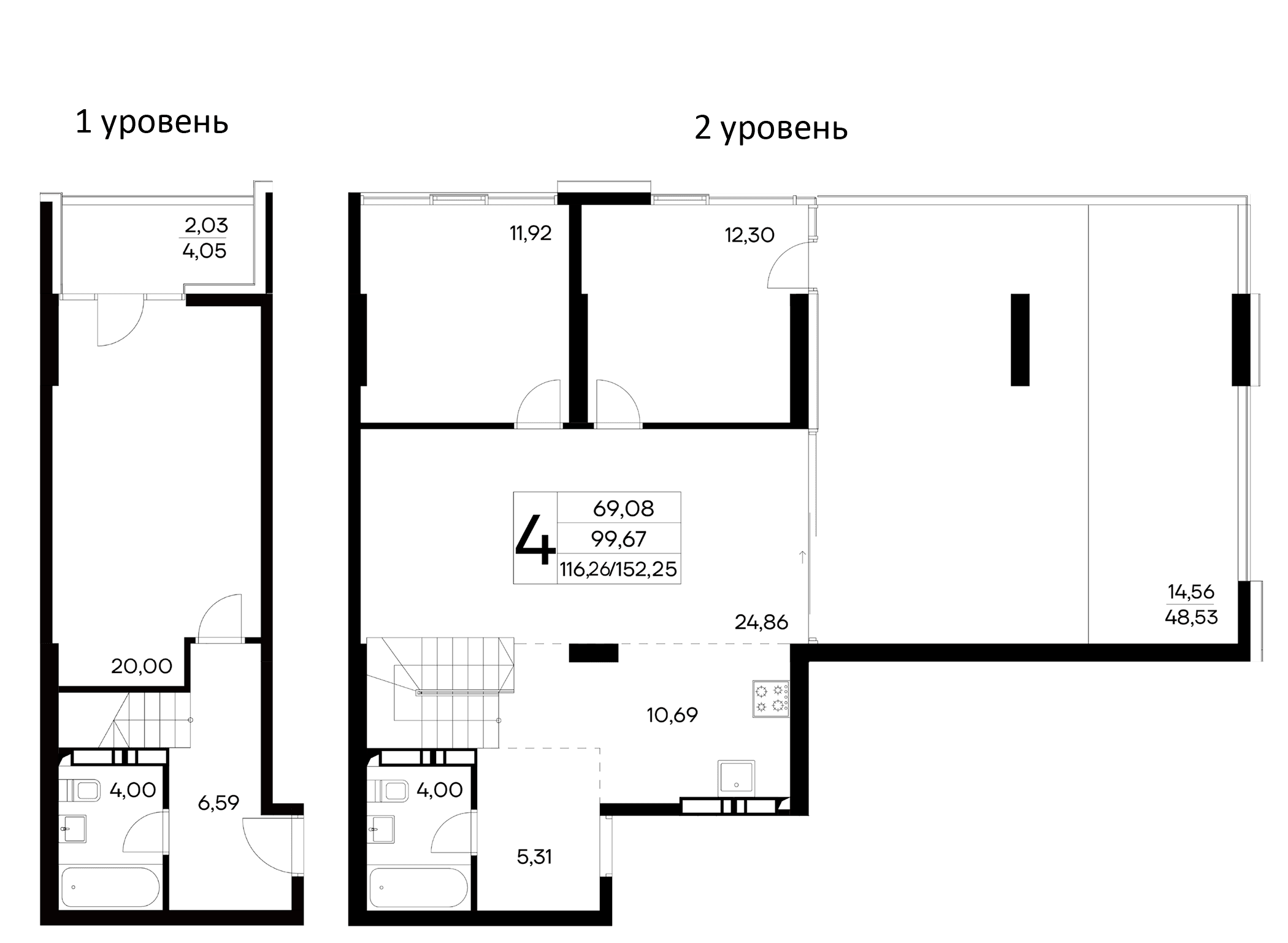 4-комн., 101.69 м²