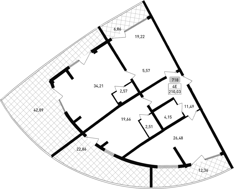 4-комн., 125.86 м²