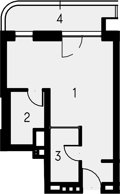Своб. план., 42.57 м²