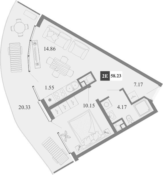 2-комн., 37.9 м²