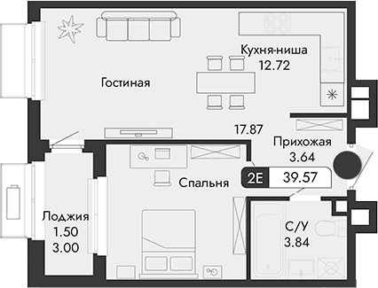 Своб. план., 38.07 м²