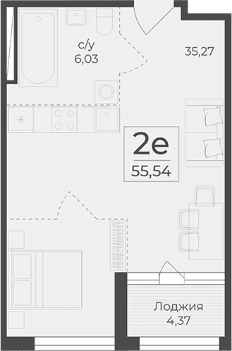 Своб. план., 51.17 м²