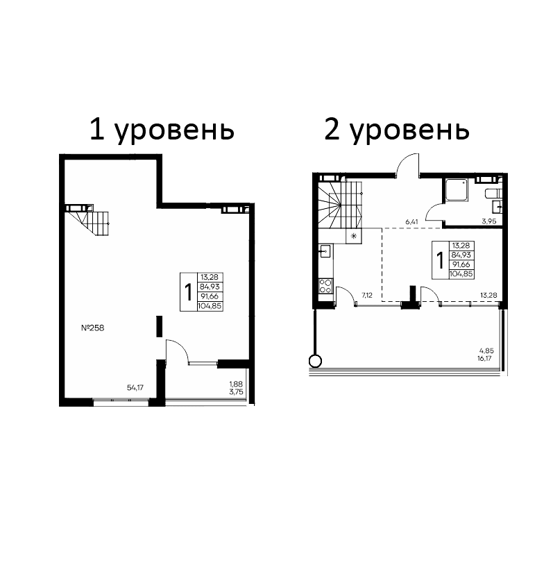 1-комн., 98.12 м²