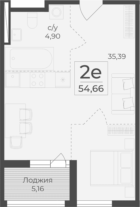 Своб. план., 49.5 м²