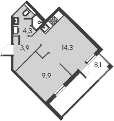 2-комн., 32.4 м²