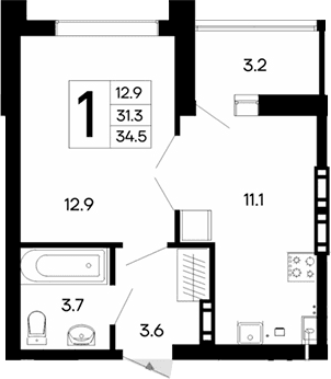 1-к. квартиры