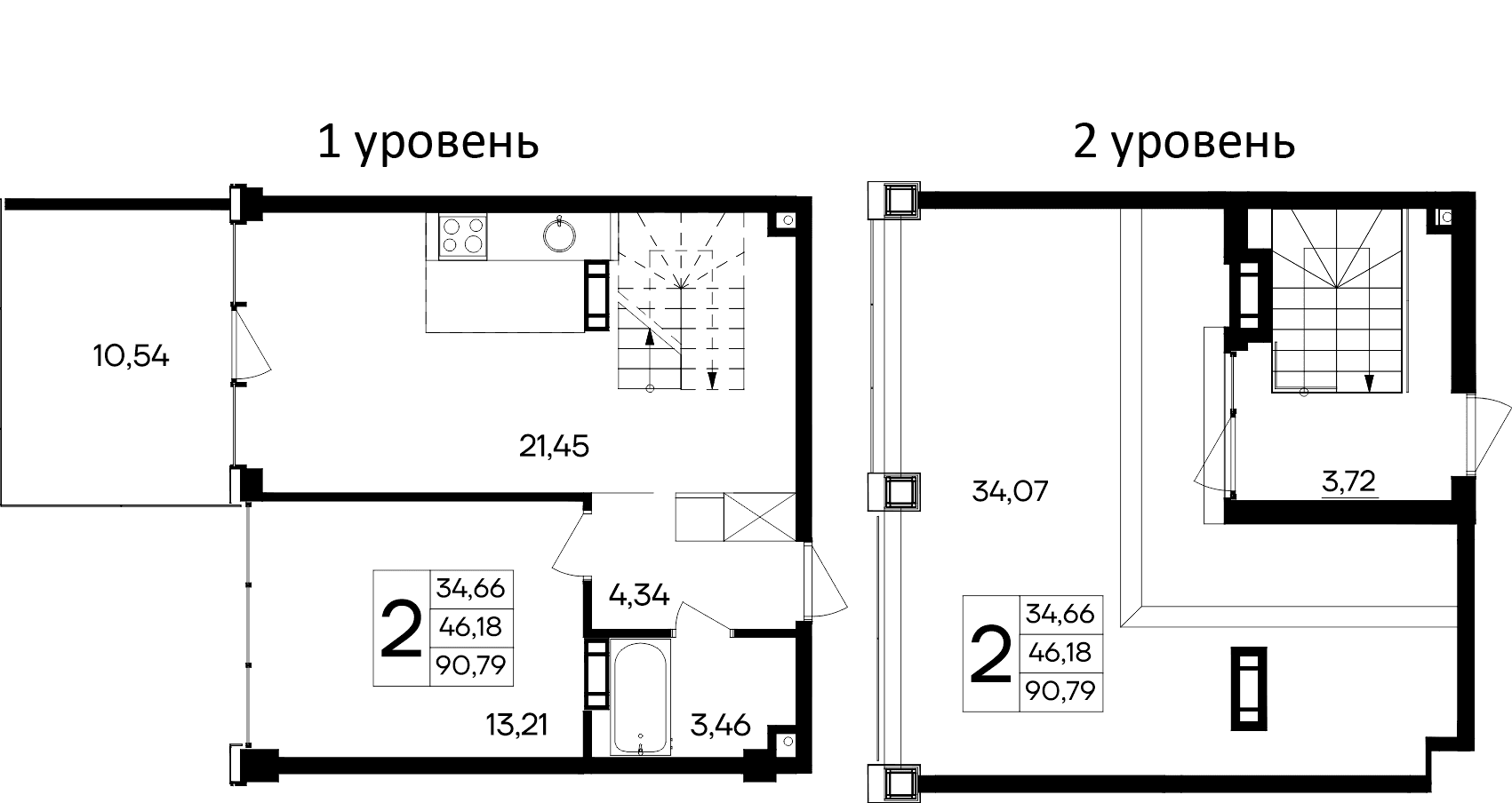 2-комн., 80.25 м²