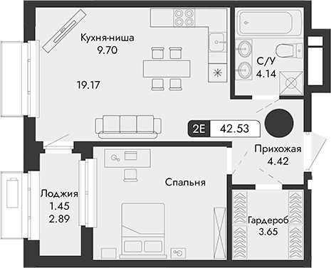 Своб. план., 41.08 м²