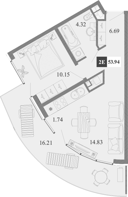 2-комн., 37.73 м²
