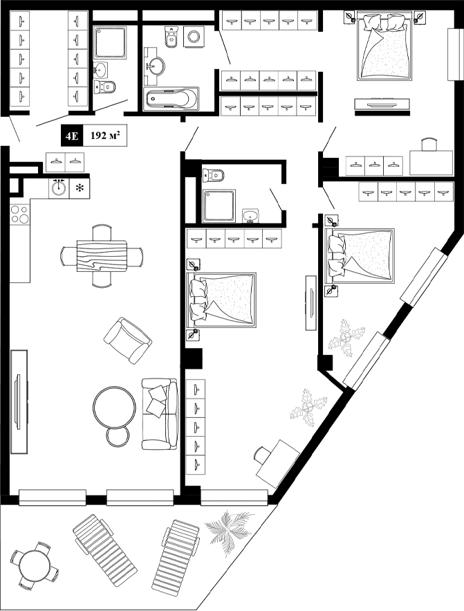 Своб. план., 192 м²