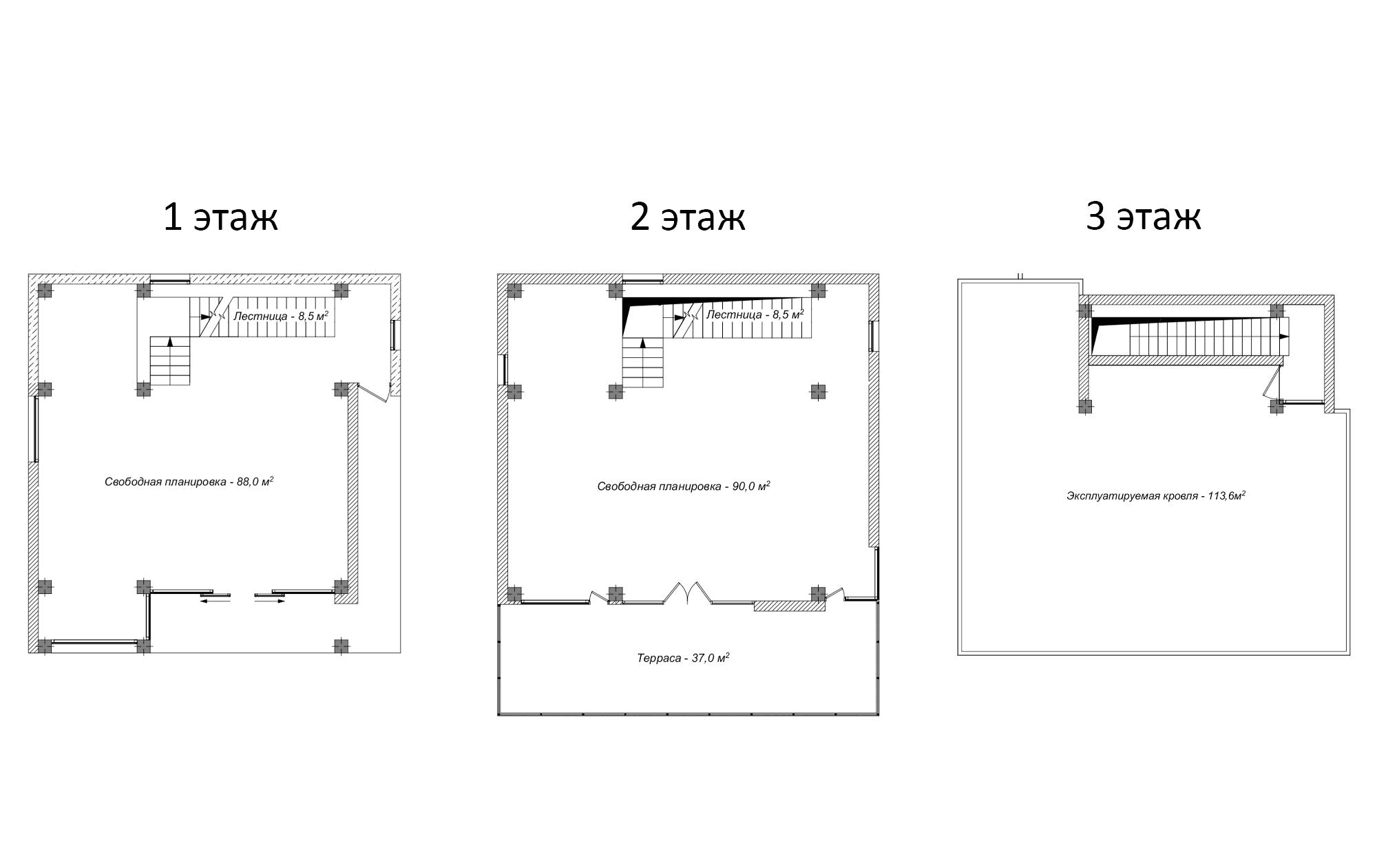 Коттеджи, 331 м²