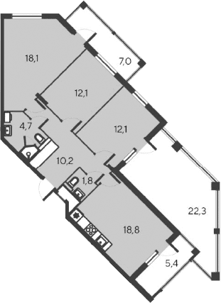 4-комн., 77.8 м²