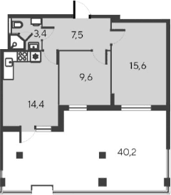 3-комн., 50.5 м²