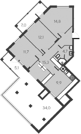 4-комн., 68.5 м²