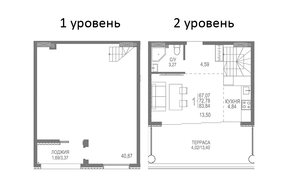 1-комн., 78.13 м²